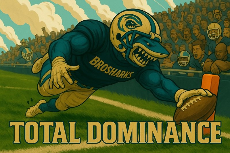 Brosharks Touchdown Triumph