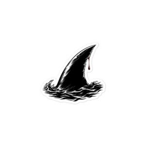 shark fin tattoo design
